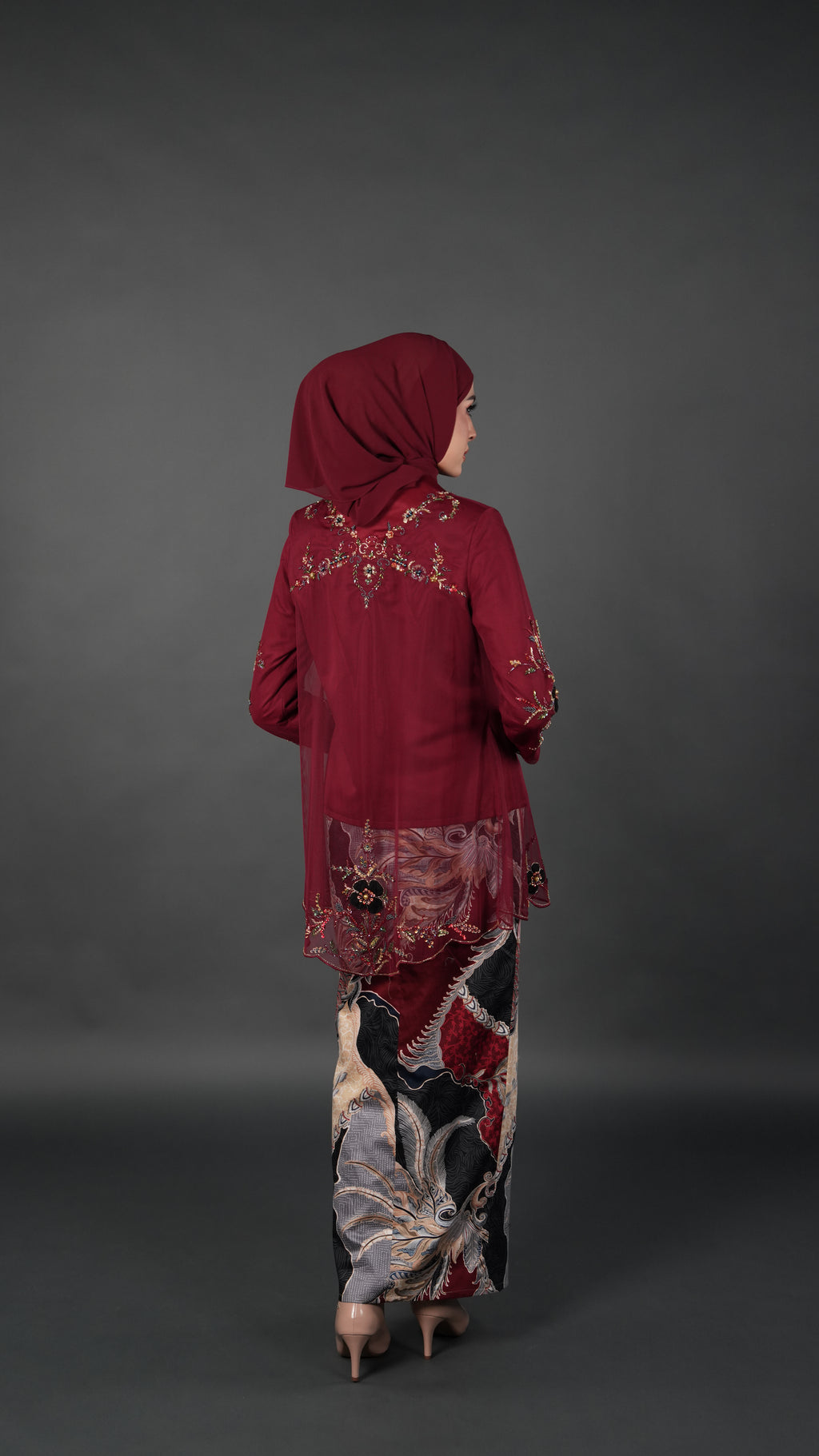 TEJA BATIK D2 - CRIMSON RED
