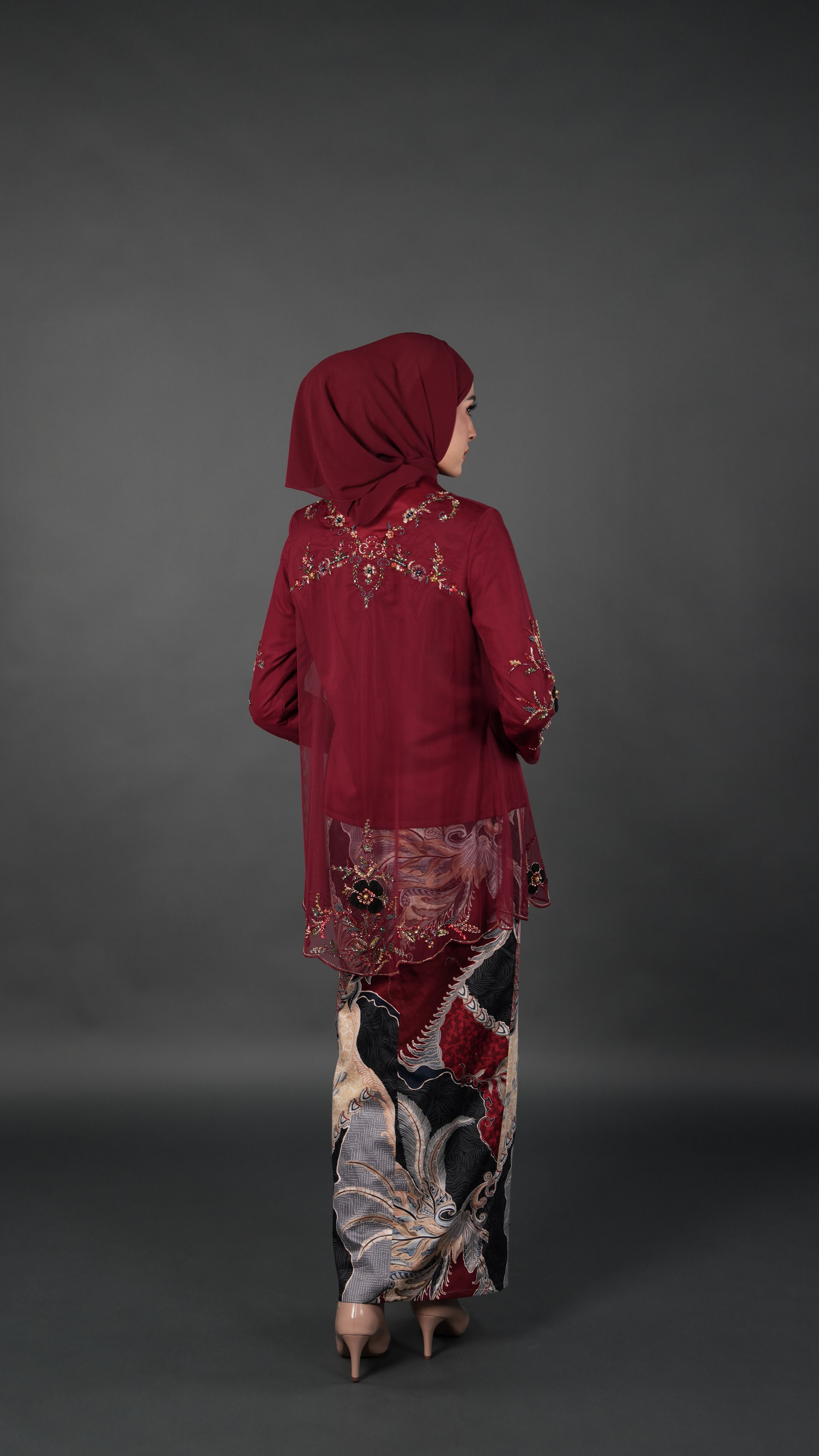 TEJA BATIK D2 - CRIMSON RED
