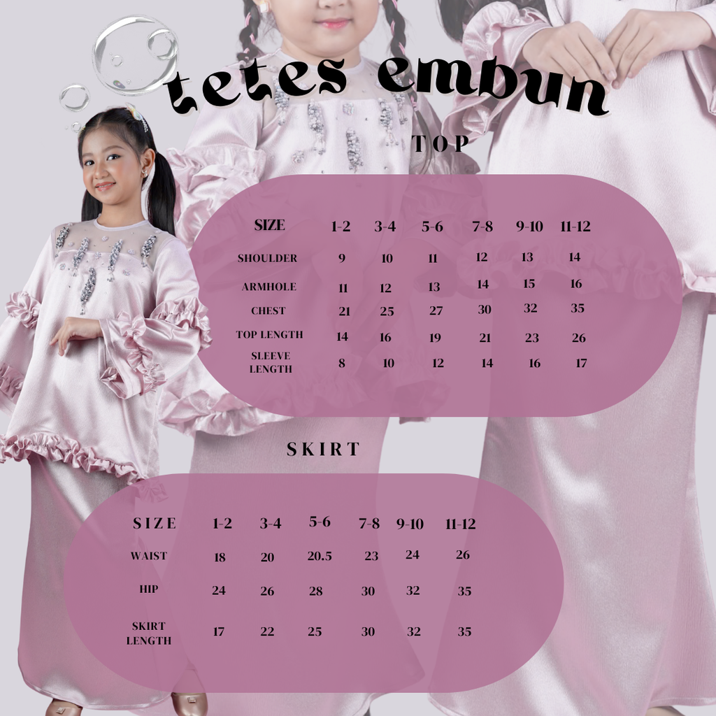 TETES EMBUN KIDS - ROSE GOLD