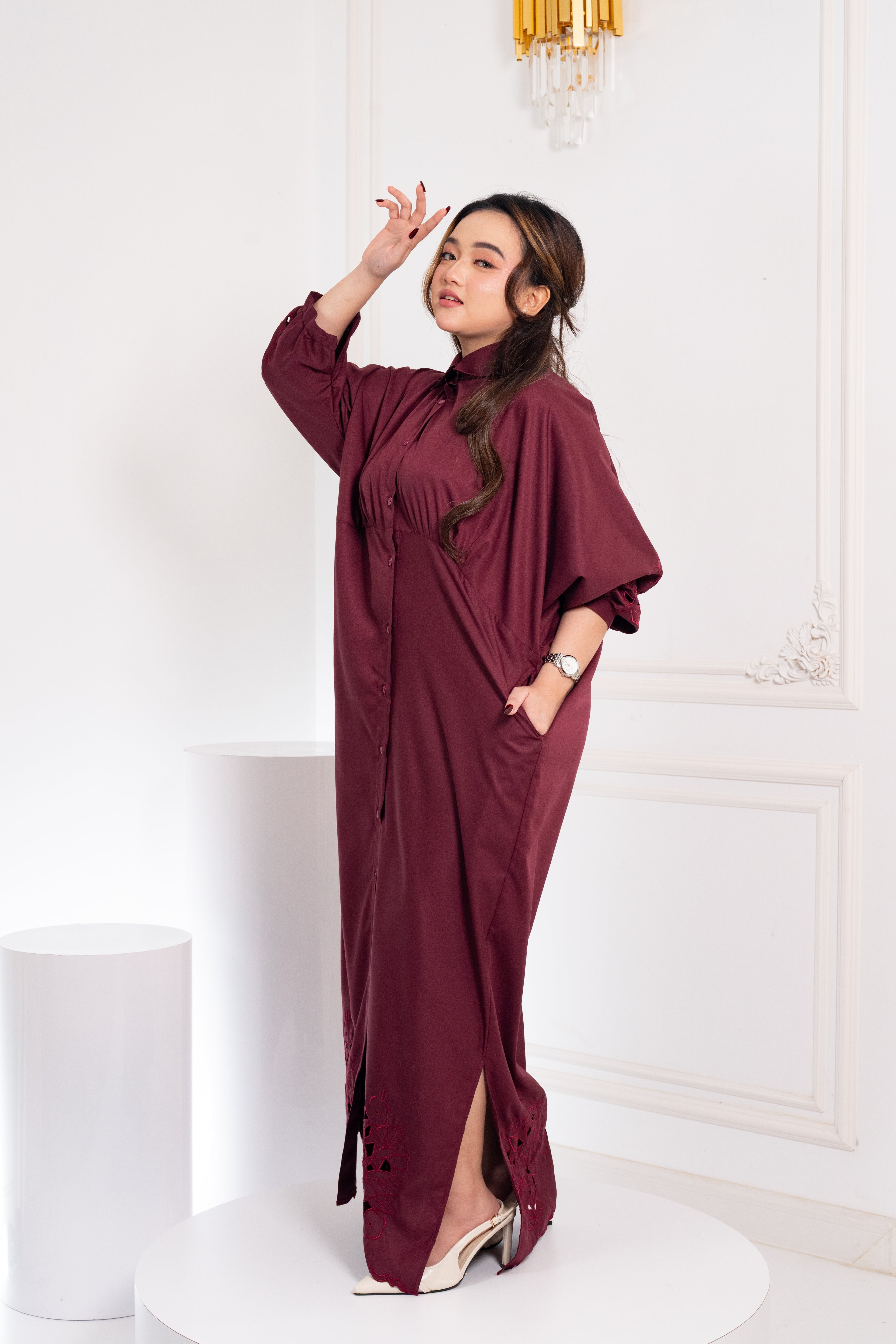 ZAHRA SERIES IN CHERRY RED